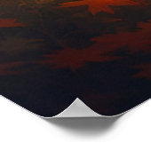 Majestic Red Horse Poster (Ecke)