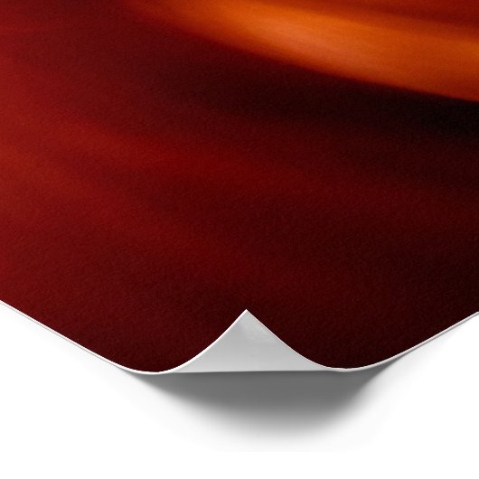 Majestic Red Horse Poster (Ecke)