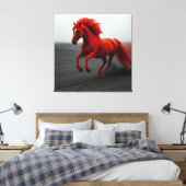 Majestic Red Horse Running Leinwanddruck (Insitu (Schlafzimmer))