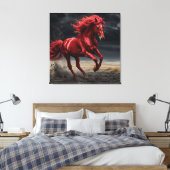 Majestic Red Horse Running Leinwanddruck (Insitu (Schlafzimmer))