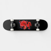 Majestic Red Oriental Dragon Skateboard (Horizontal)