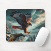 Majestic Red-Tail Hawk Soaring Mousepad (Mit Mouse)
