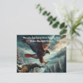 Majestic Red-Tail Hawk Soaring Postkarte (Stehend Vorderseite)