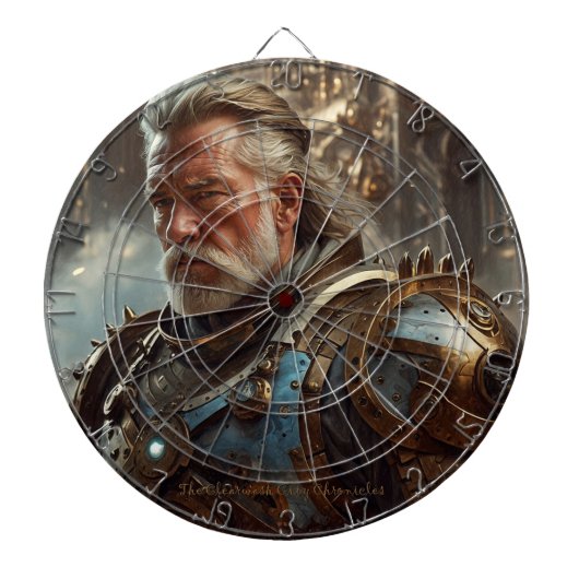 Majestic Regal Steampunk King Dartboard Dartscheibe (vorne)