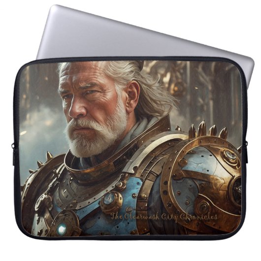 Majestic Regal Steampunk King Electronics Bag Laptopschutzhülle (Vorderseite)