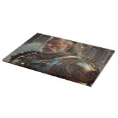 Majestic Regal Steampunk King Glass Chopping Board Schneidebrett (Ecke)