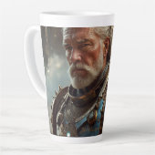 Majestic Regal Steampunk King Latte Tasse (Linke Ecke)