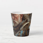 Majestic Regal Steampunk King Small Latte Tasse (Vorderseite)