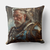 Majestic Regal Steampunk King Square Throw Kissen (Rückseite)