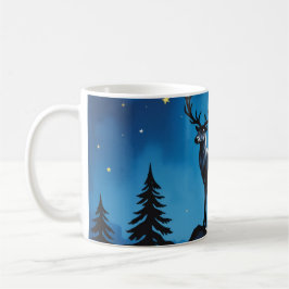 Majestic Reindeer by Moonlight Coffee Mug Kaffeetasse