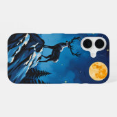 Majestic Reindeer by Moonlight Phone Case - iPhone 16 Hülle (Rückseite (Horizontal))