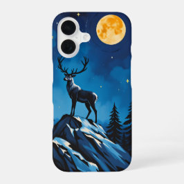 Majestic Reindeer by Moonlight Phone Case - iPhone 16 Hülle