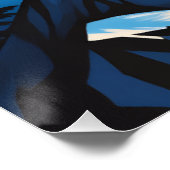 Majestic Reindeer by Moonlight Poster (Ecke)