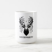 Majestic Reindeer T-Shirt Kaffeetasse (Mittel)