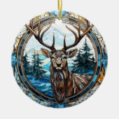 Majestic Rentier - Glass - Weihnachtsschmuck (Vorne)