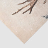 Majestic Rentier im Snowy Forest Decoupage Seidenpapier (Ausschnitt)