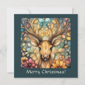 Majestic Rentier individuell anpassbar Feiertagskarte (Vorderseite)