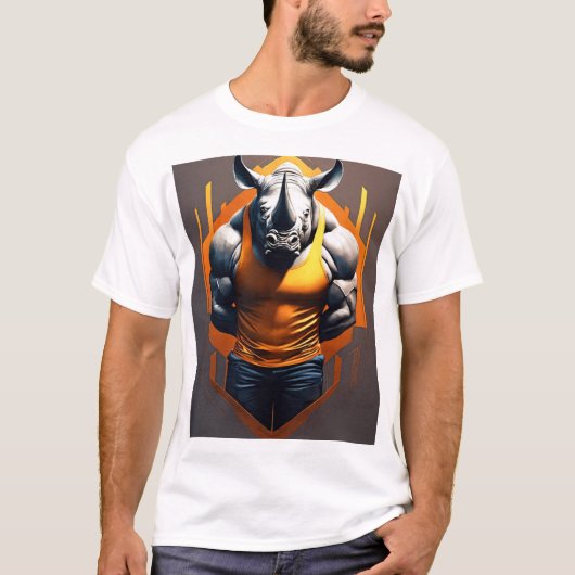Majestic Rhino im Design des Savanna T - Shirt (Vorderseite)