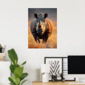 Majestic Rhino Poster (Heimbüro)