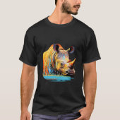 Majestic Rhinoceros Animal World Wildlife Beauty T-Shirt (Vorderseite)