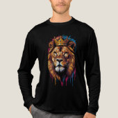 Majestic Roar - Der gekrönte König Tri-Blend Shirt (Vorderseite)