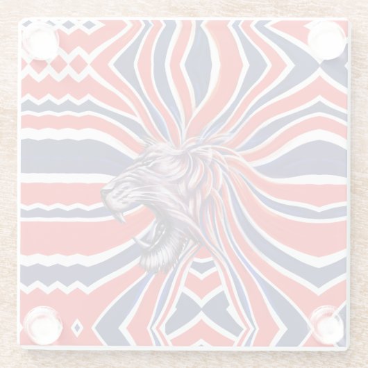 Majestic Roar Glasuntersetzer (Rückseite)