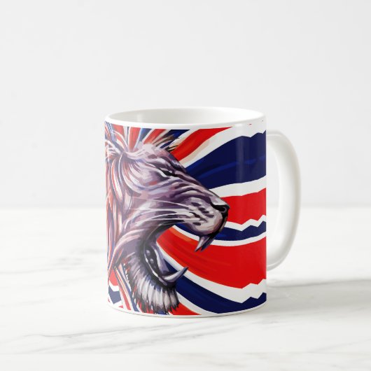 Majestic Roar Kaffeetasse (VorderseiteRechts)