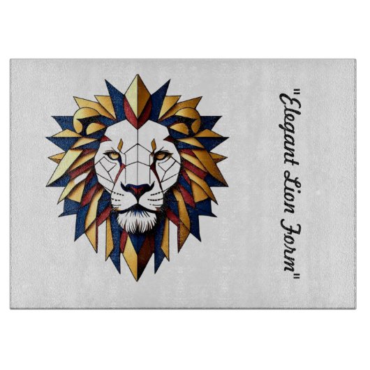 "Majestic Roar" Schneidebrett (Vorderseite)