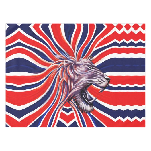 Majestic Roar Tischdecke (Vorderseite (Horizontal))