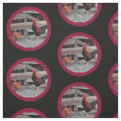 Majestic Rooster mit Hen Stoff (Muster)