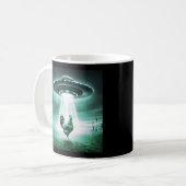 Majestic Rooster Under Alien Light - Sci-Fi Farm E Kaffeetasse (Vorderseite Links)
