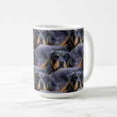 Majestic Rottweiler: Serenity in Strength Kaffeetasse (VorderseiteRechts)