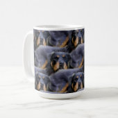 Majestic Rottweiler: Serenity in Strength Kaffeetasse (Vorderseite Links)