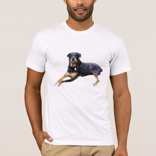 Majestic Rottweiler: Serenity in Strength T-Shirt (Vorderseite)