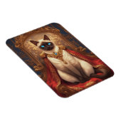 Majestic Royal Siamese Cat Portrait Magnet (Rechte Seite)