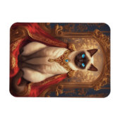 Majestic Royal Siamese Cat Portrait Magnet (Horizontal)