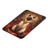Majestic Royal Siamese Cat Portrait Magnet (Linke Seite)
