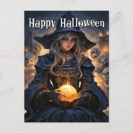 Majestic Salem Hexe | Frohe Halloween Postkarte