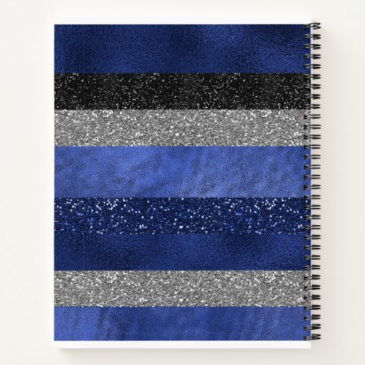 Majestic Sapphire Glam Notebook Notizblock (Rückseite)