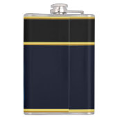 Majestic-Schiff aus Eiswasser bei Nacht Flachmann (Rückseite)