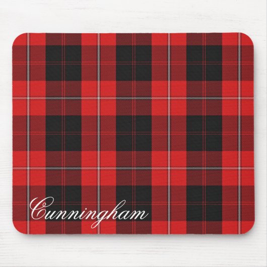 Majestic Scottish Clan Cunningham Tartan Mousepad (Vorne)