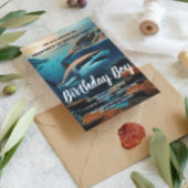 Majestic Shark schlängelt sich durch Meerestiefen Postkarte