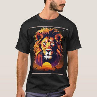 Majestic Silhouette: Löwen T-Shirt