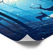 Majestic Silhouette Vector Wallpaper Poster (Ecke)