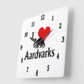 Majestic Smarald Owl römische Zahlen Quadratische Wanduhr (Winkel)