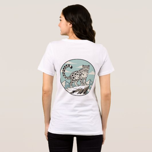 Majestic Snow Leopard Tee (Rückseite voll)
