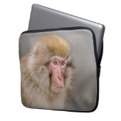 Majestic Snow Monkey: Japanische Fotografie Laptopschutzhülle (Vorderseite Links)