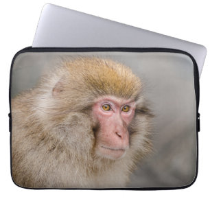 Majestic Snow Monkey: Japanische Fotografie Laptopschutzhülle
