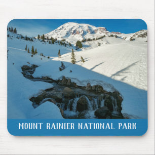 Majestic Snowbound Mt. Rainier Mousepad