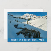 Majestic Snowbound Mt. Rainier Postkarte (Vorne/Hinten)